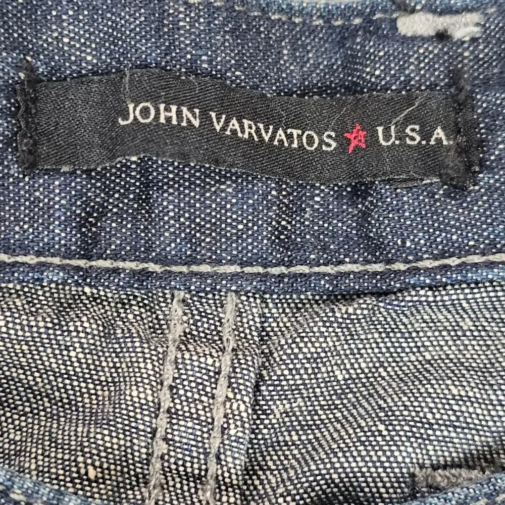 NWT John Varvatos Jeans Mens Size 38 Bowery Slim Straight Leg Casual Medium Wash